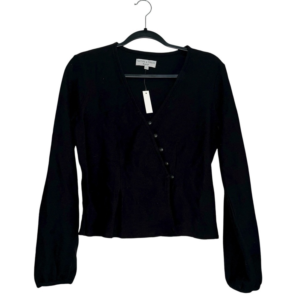 Madewell Texture & Thread NEW WITH TAGS Button Wrap Top Size Small